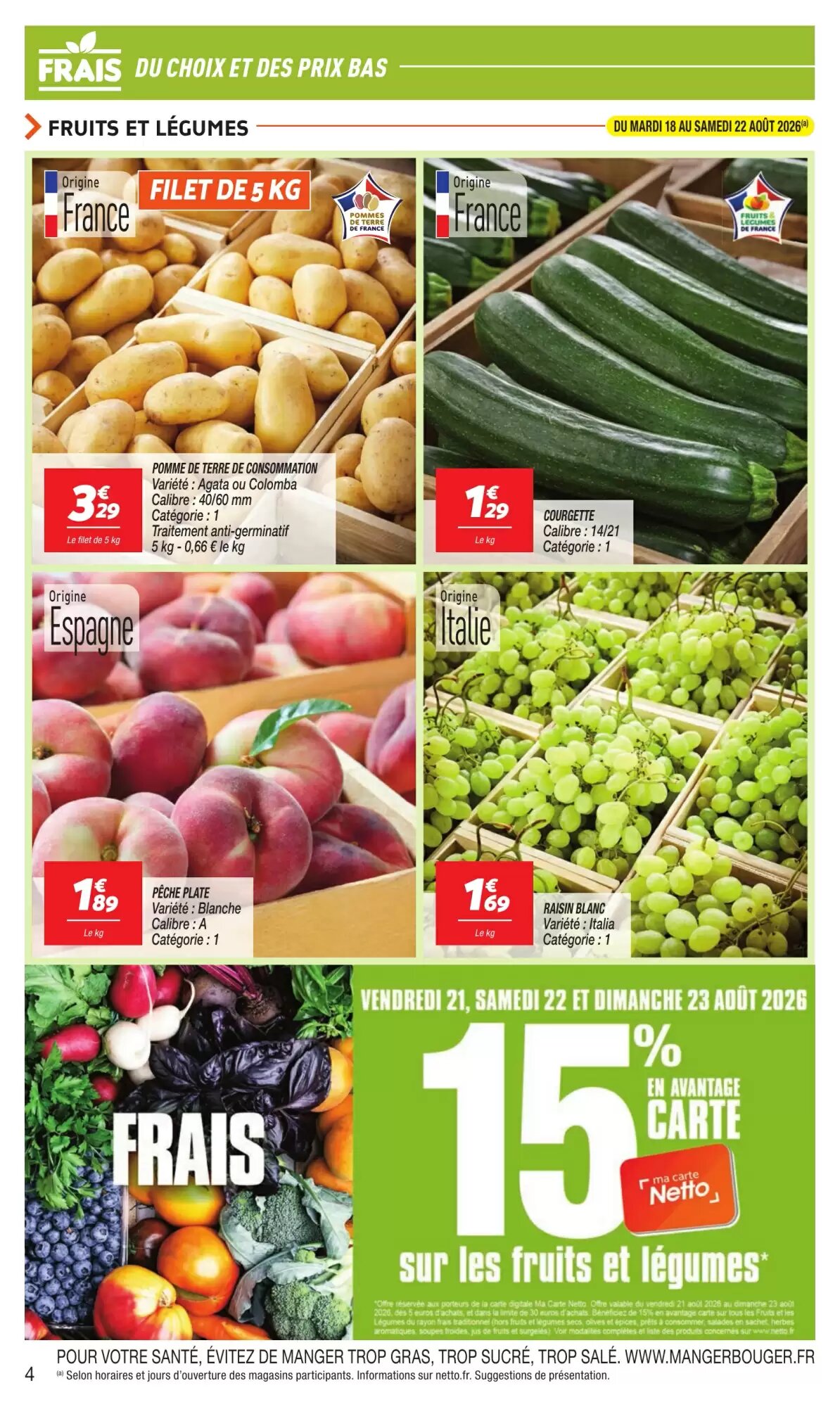 Prospectus promotionnel Netto valable à partir du 18/08/2026 - Page 4.