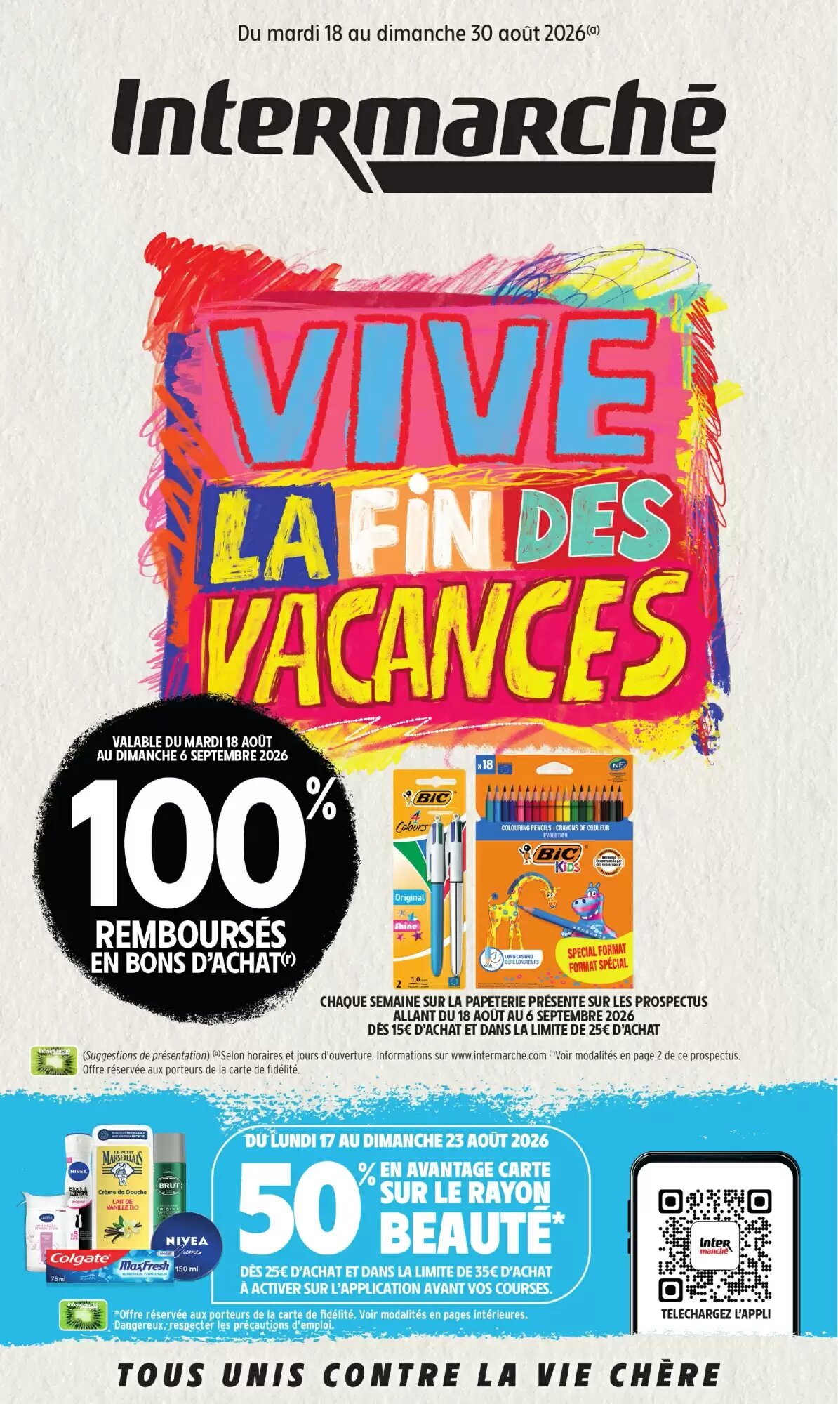 Prospectus promotionnel Intermarché valable à partir du 18/08/2026 - Page 1.