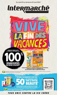Prospectus promotionnel Intermarché valable à partir du 18/08/2026