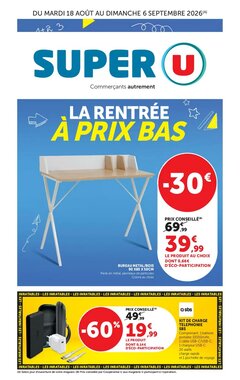 Prospectus promotionnel Super U valable à partir du 18/08/2026