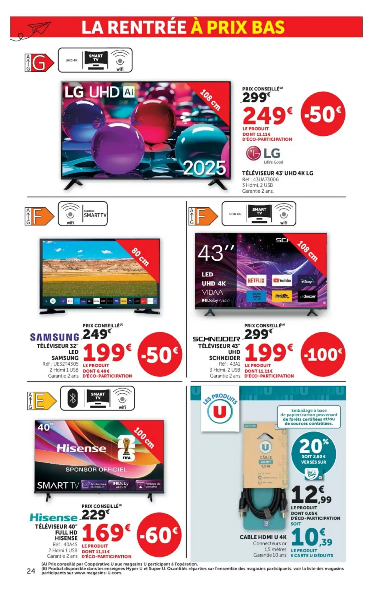 Prospectus promotionnel Super U valable à partir du 18/08/2026 - Page 24.