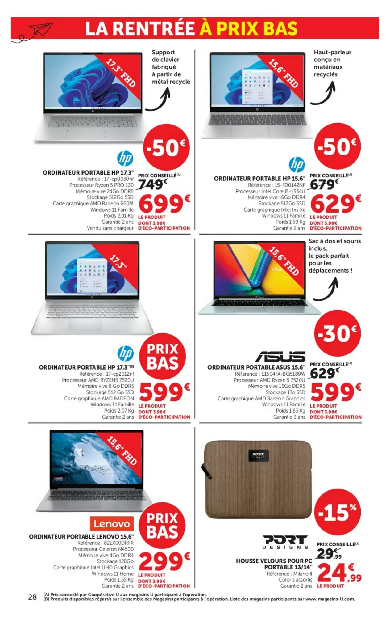 Prospectus promotionnel Super U valable à partir du 18/08/2026 - Page 28.