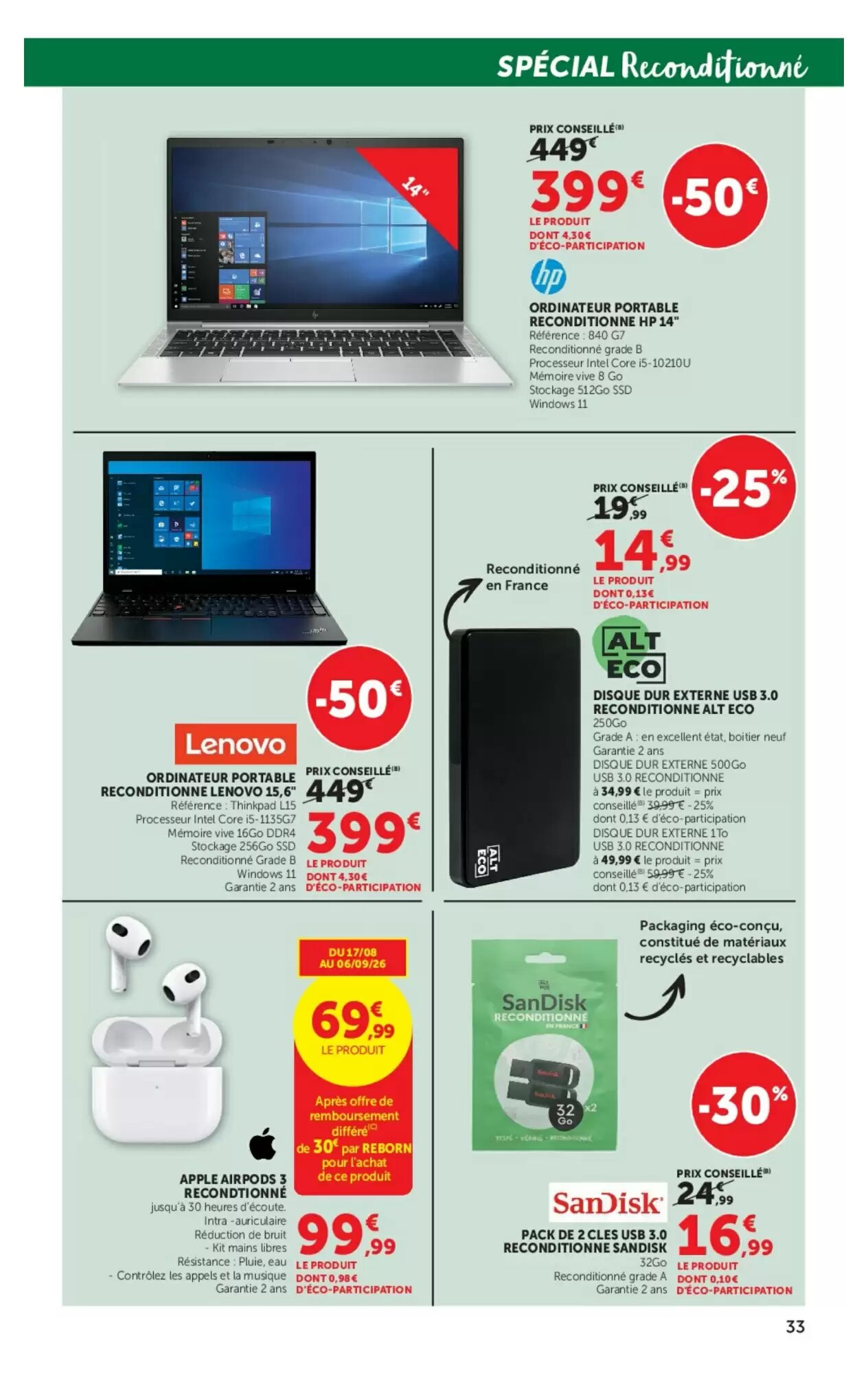 Prospectus promotionnel Super U valable à partir du 18/08/2026 - Page 33.