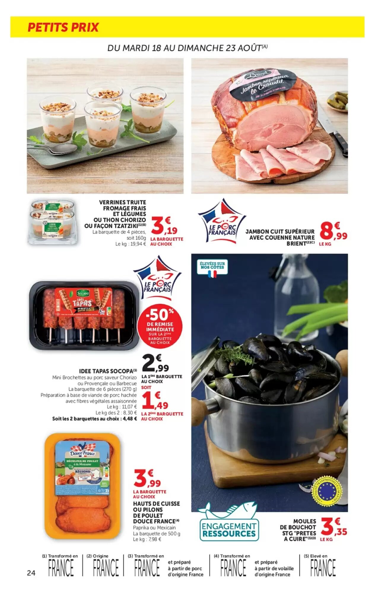 Prospectus promotionnel Super U valable à partir du 18/08/2026 - Page 24.