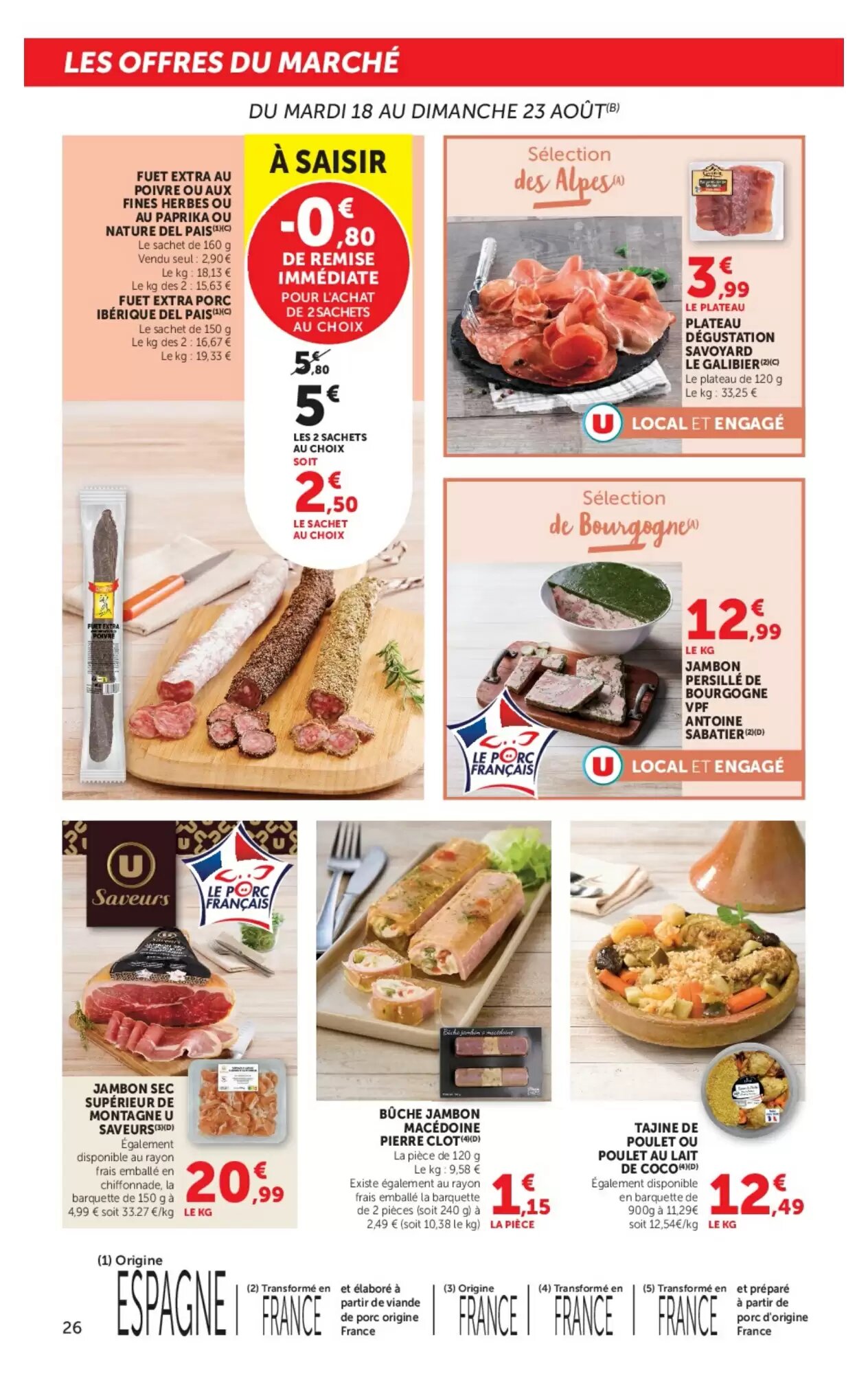 Prospectus promotionnel Super U valable à partir du 18/08/2026 - Page 26.