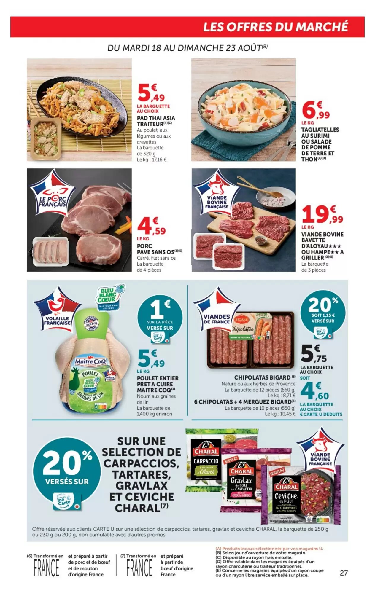Prospectus promotionnel Super U valable à partir du 18/08/2026 - Page 27.
