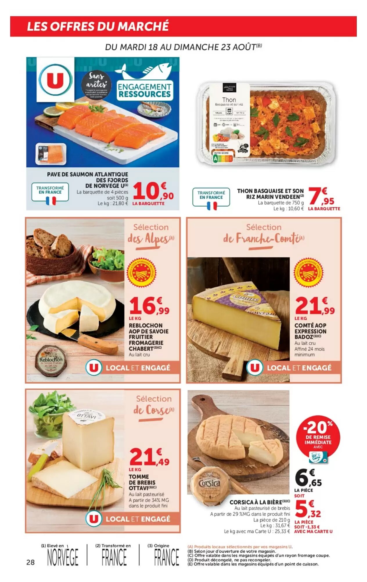 Prospectus promotionnel Super U valable à partir du 18/08/2026 - Page 28.