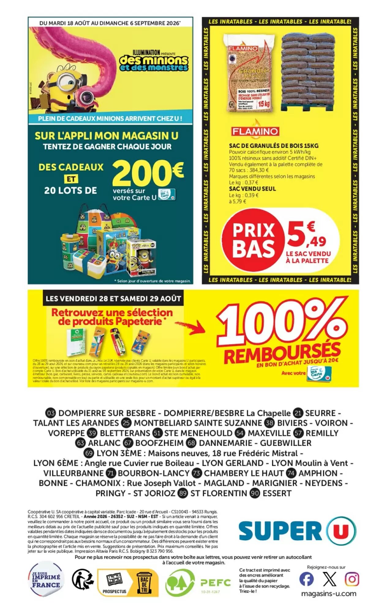 Prospectus promotionnel Super U valable à partir du 18/08/2026 - Page 32.