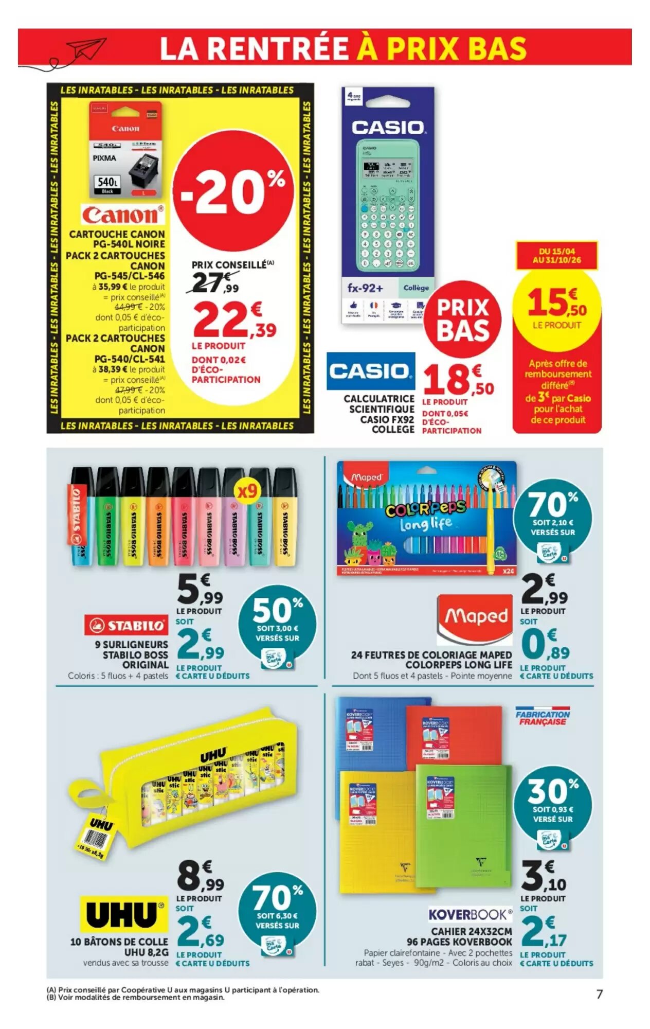 Prospectus promotionnel Super U valable à partir du 18/08/2026 - Page 7.