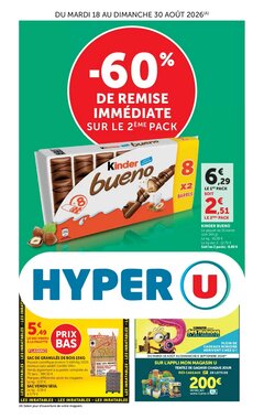 Prospectus promotionnel Hyper U valable à partir du 18/08/2026