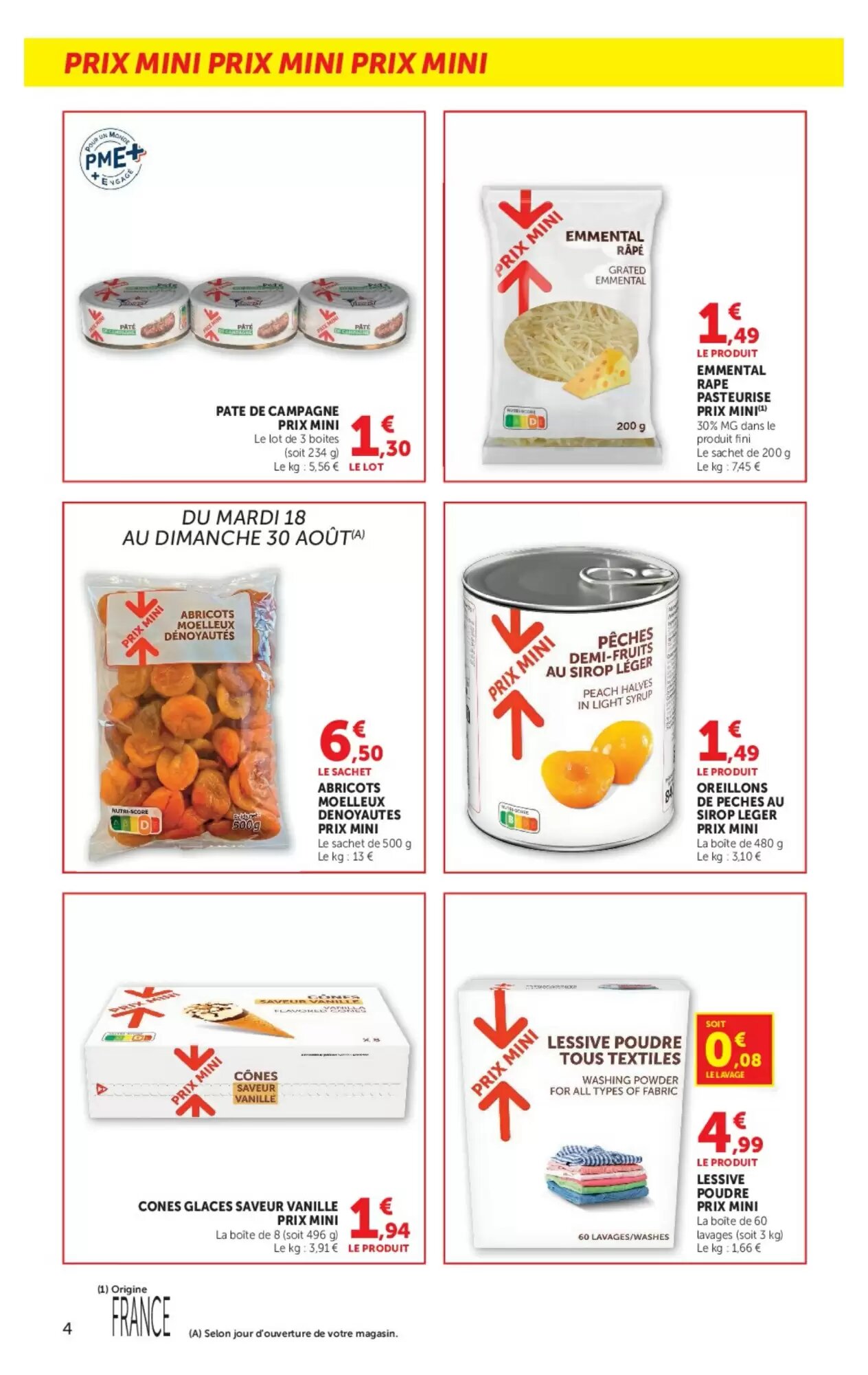 Prospectus promotionnel Hyper U valable à partir du 18/08/2026 - Page 4.