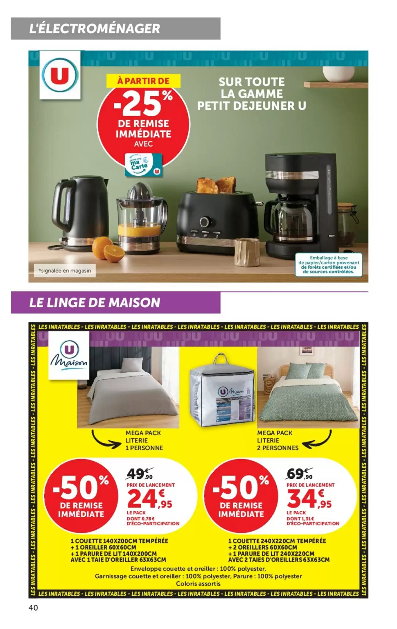 Prospectus promotionnel Hyper U valable à partir du 18/08/2026 - Page 40.