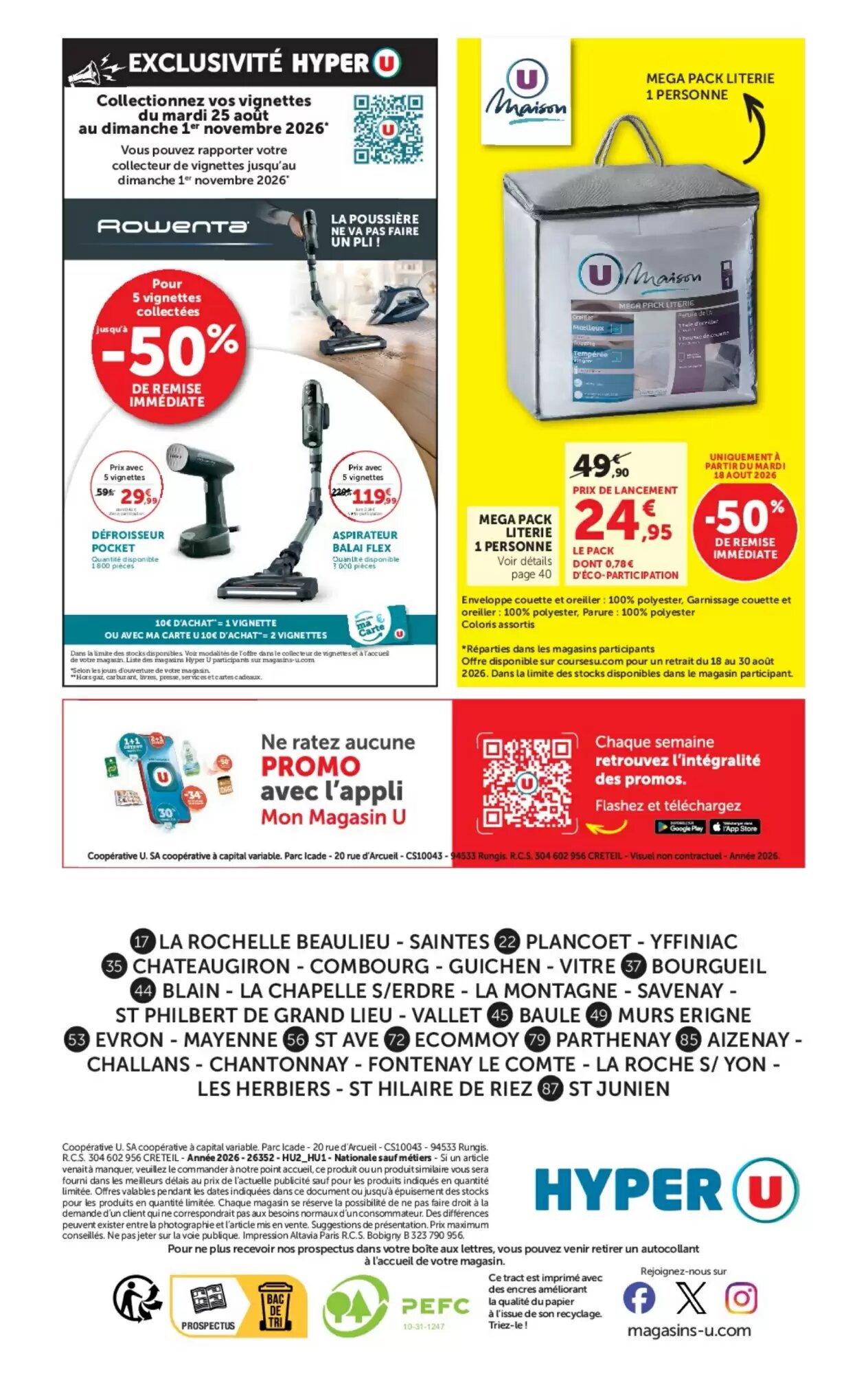 Prospectus promotionnel Hyper U valable à partir du 18/08/2026 - Page 44.