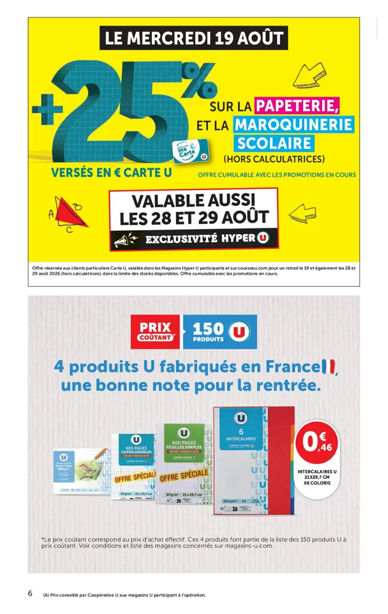 Prospectus promotionnel Hyper U valable à partir du 18/08/2026 - Page 6.