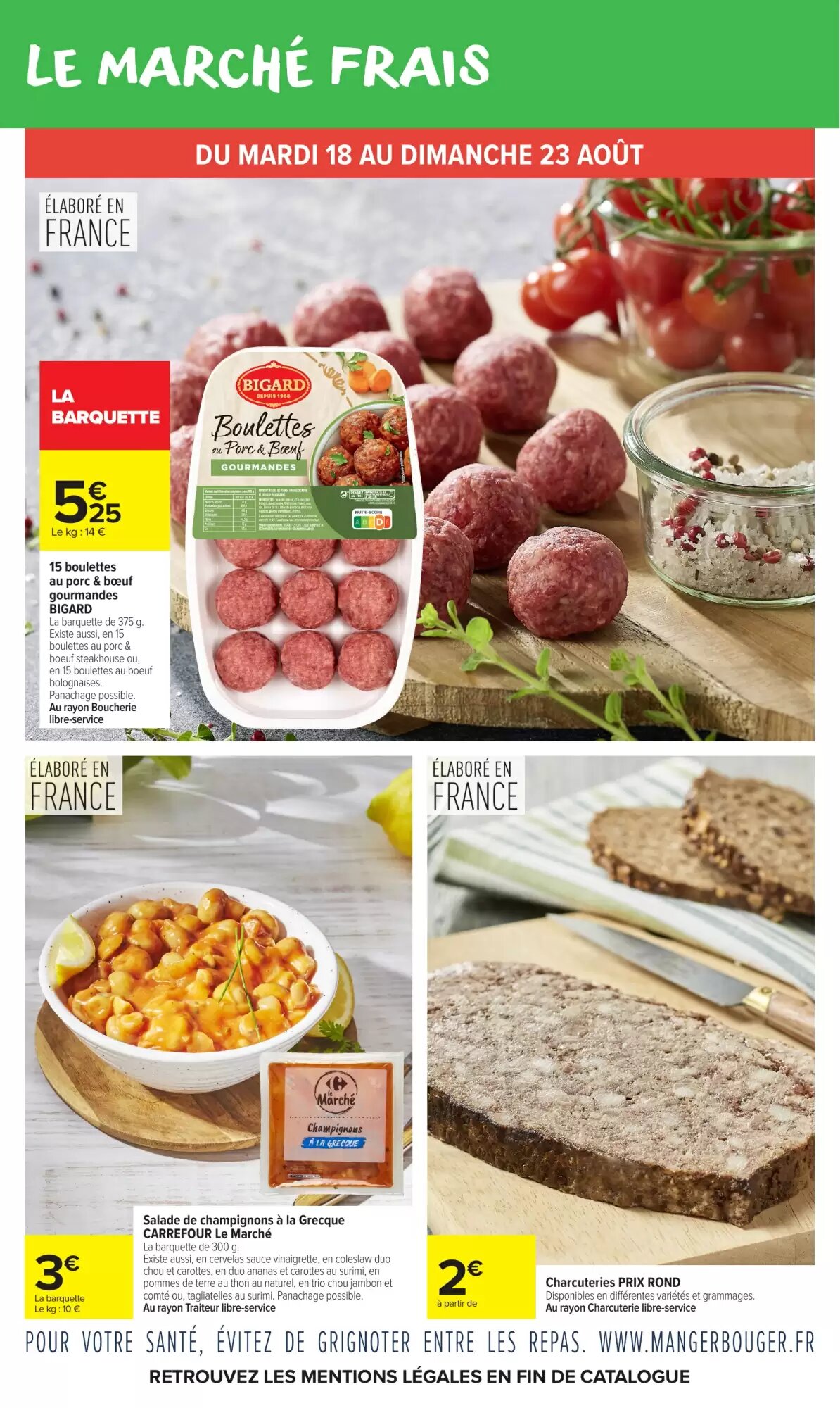 Prospectus promotionnel Carrefour Market valable à partir du 18/08/2026 - Page 4.