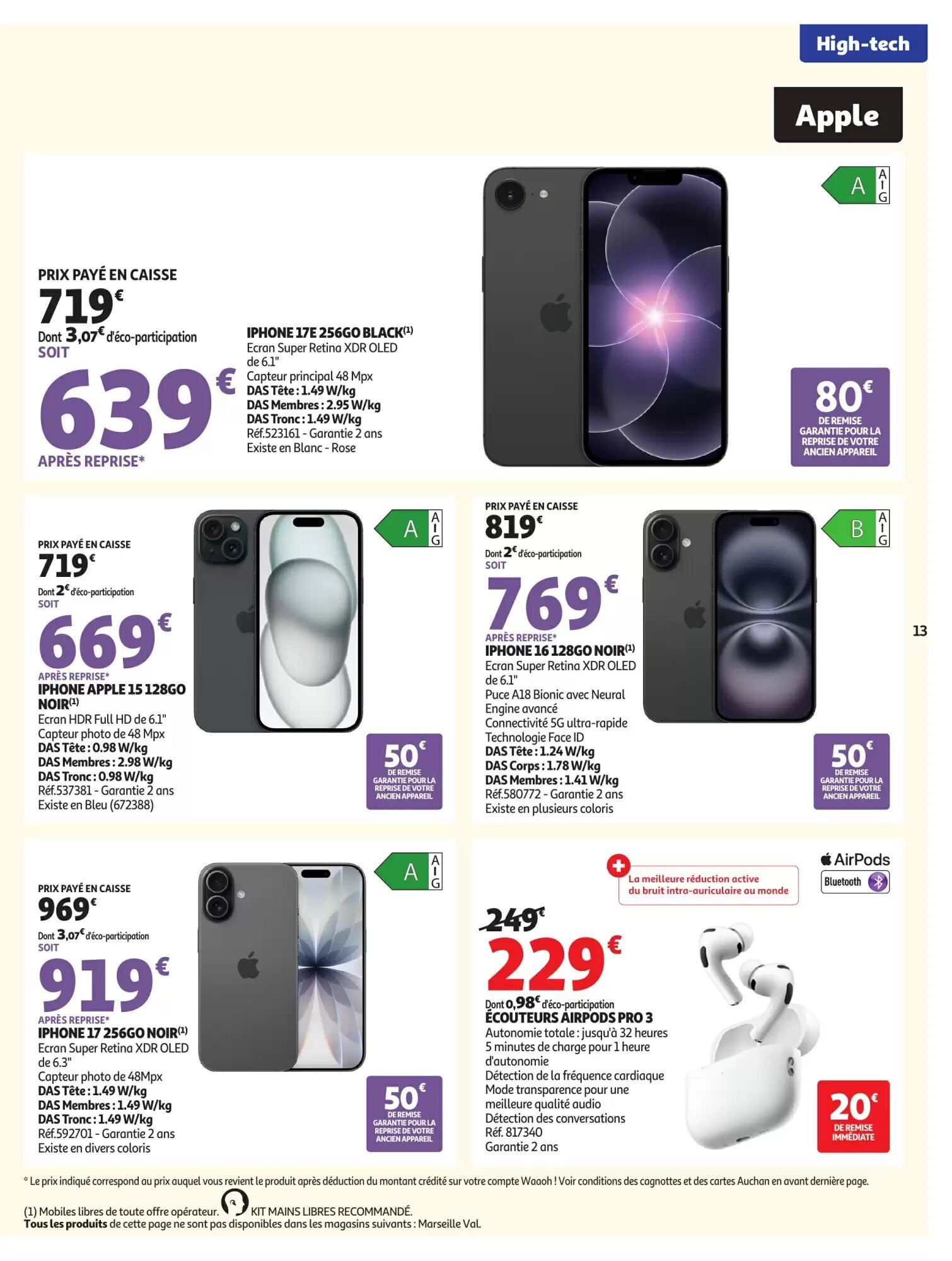 Prospectus promotionnel Auchan valable à partir du 18/08/2026 - Page 13.