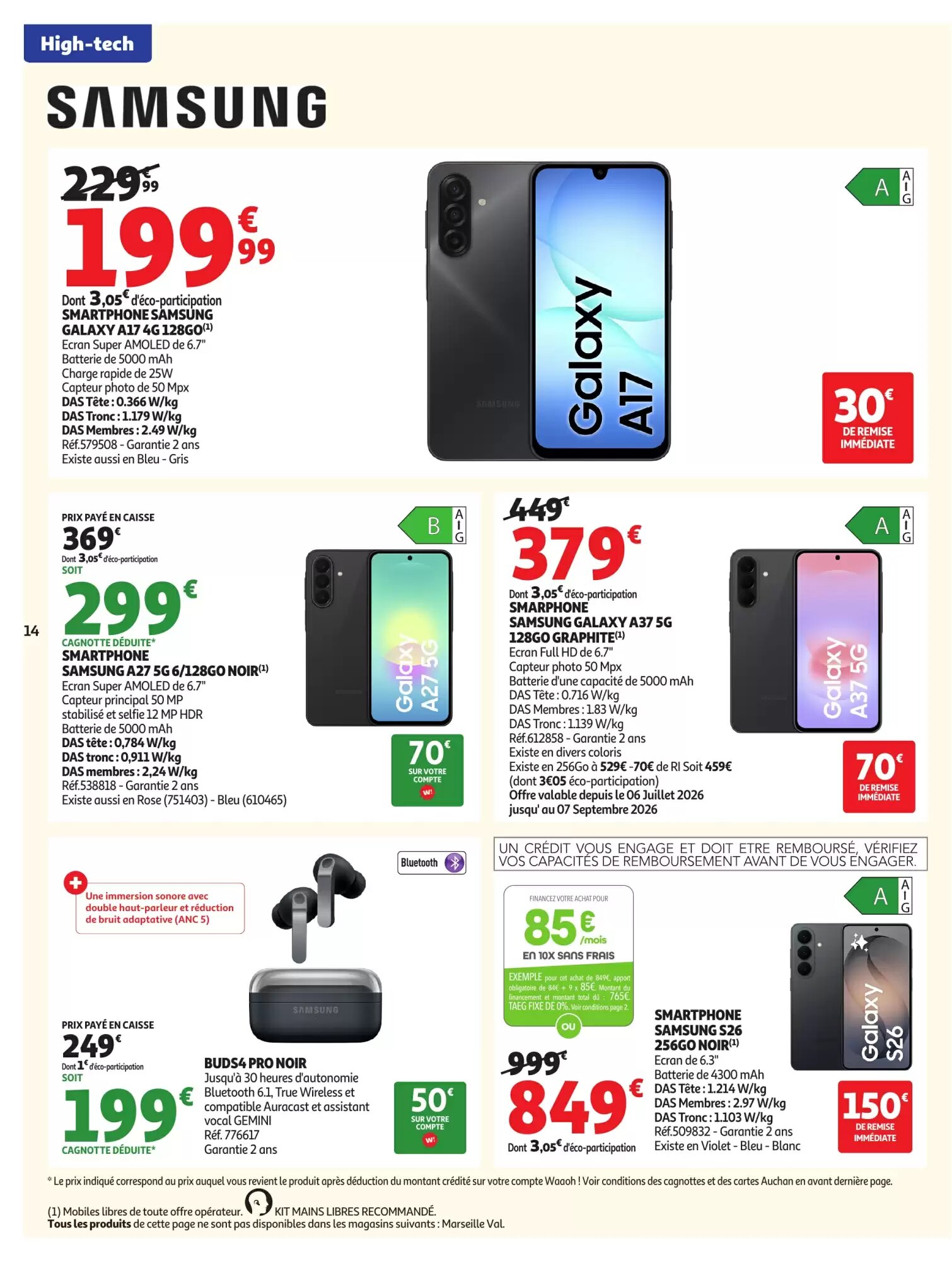 Prospectus promotionnel Auchan valable à partir du 18/08/2026 - Page 14.