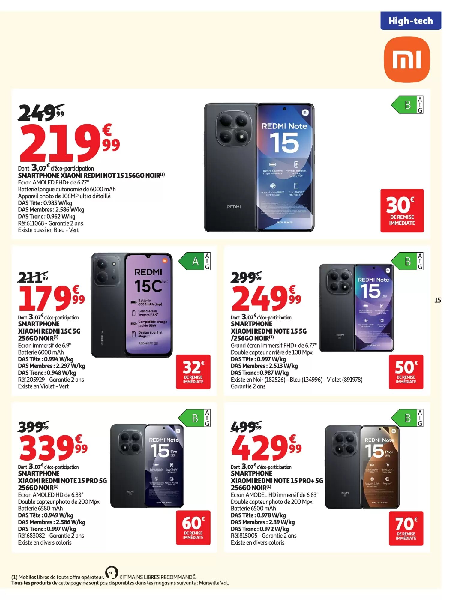 Prospectus promotionnel Auchan valable à partir du 18/08/2026 - Page 15.