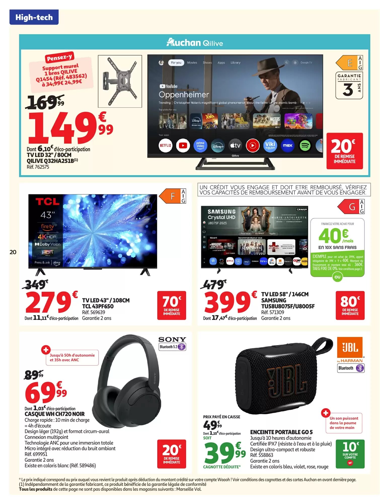 Prospectus promotionnel Auchan valable à partir du 18/08/2026 - Page 20.