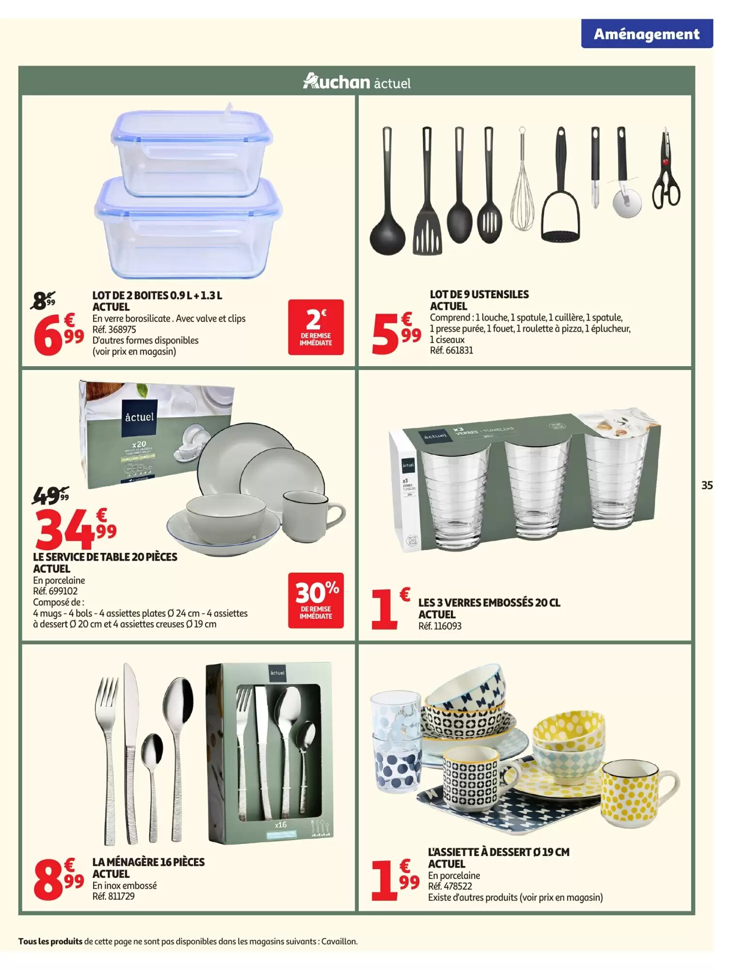 Prospectus promotionnel Auchan valable à partir du 18/08/2026 - Page 35.