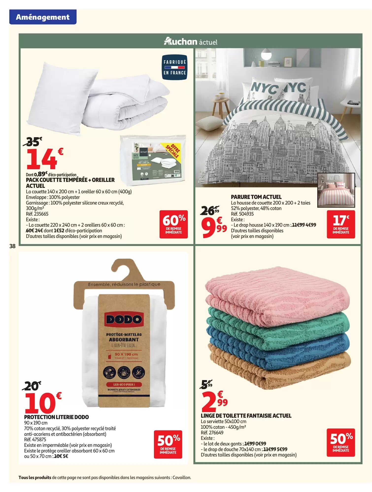 Prospectus promotionnel Auchan valable à partir du 18/08/2026 - Page 38.