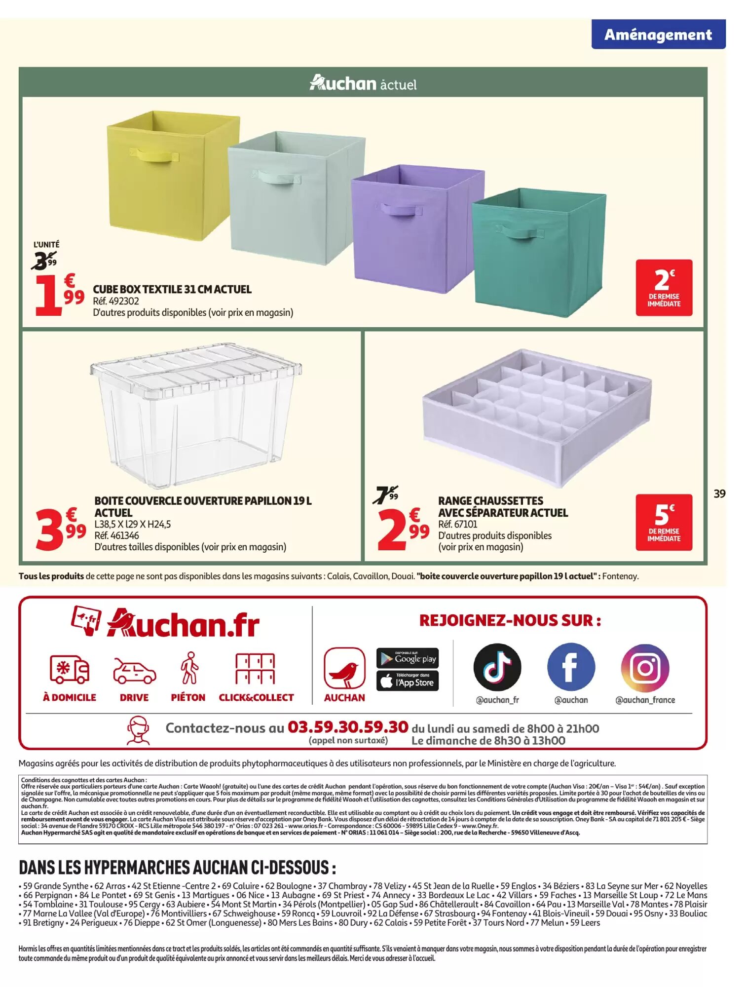 Prospectus promotionnel Auchan valable à partir du 18/08/2026 - Page 39.