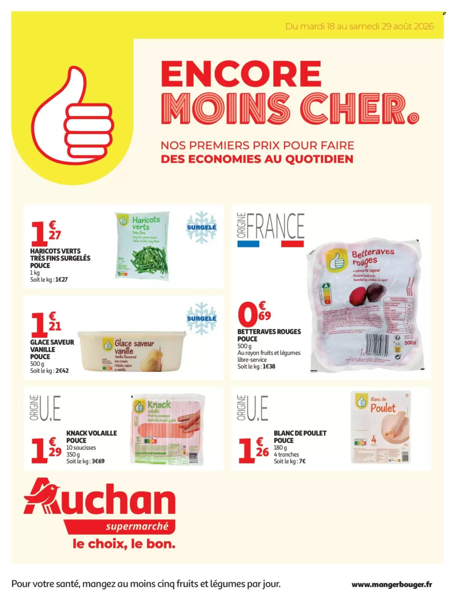 Prospectus promotionnel Auchan valable à partir du 18/08/2026 - Page 1.