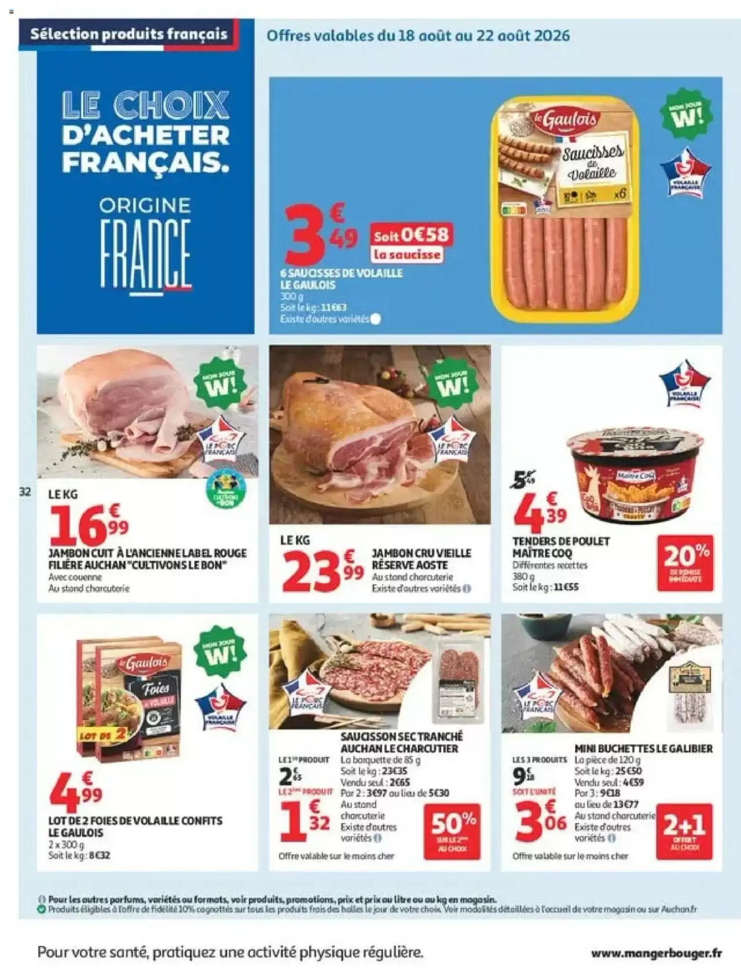 Prospectus promotionnel Auchan valable à partir du 18/08/2026 - Page 32.