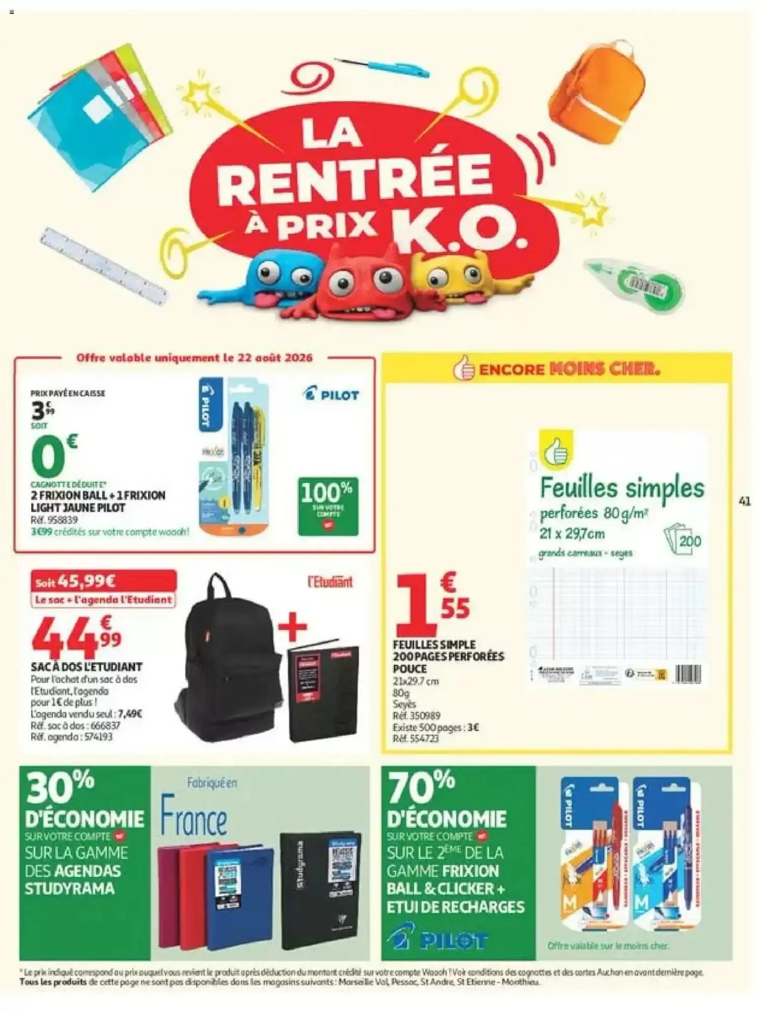 Prospectus promotionnel Auchan valable à partir du 18/08/2026 - Page 41.
