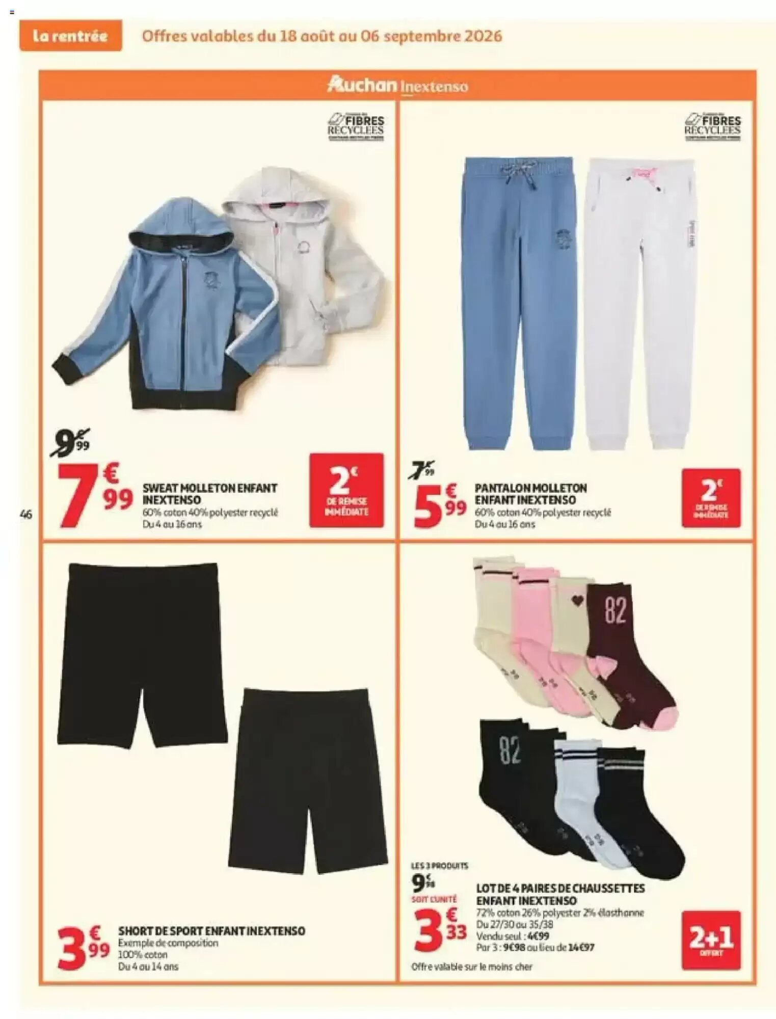 Prospectus promotionnel Auchan valable à partir du 18/08/2026 - Page 46.