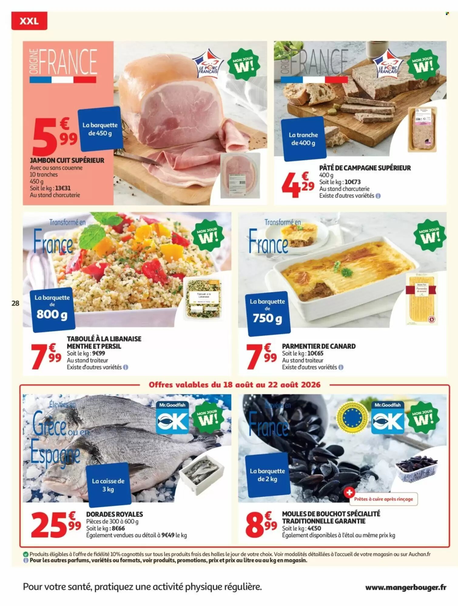 Prospectus promotionnel Auchan valable à partir du 18/08/2026 - Page 28.
