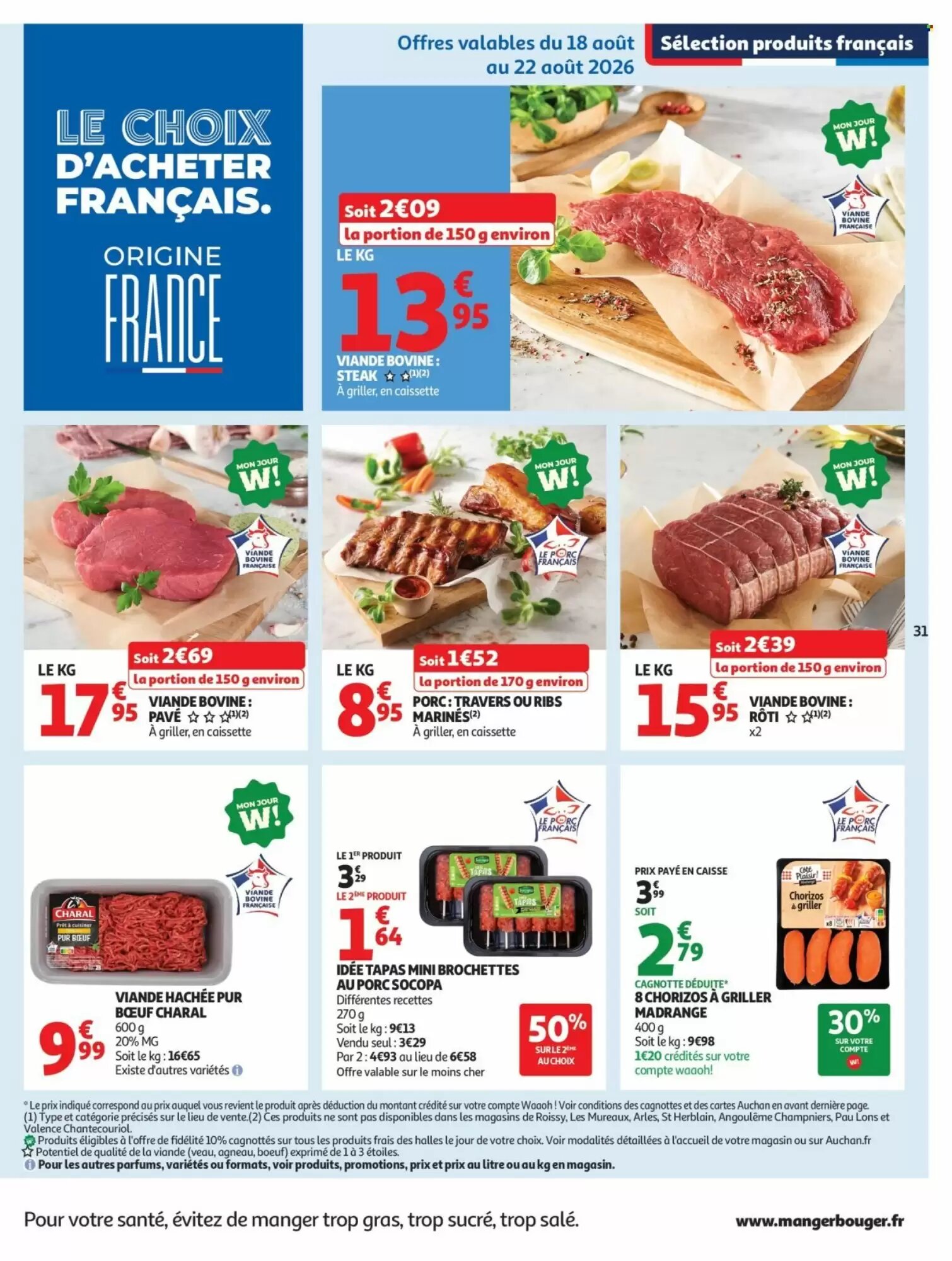 Prospectus promotionnel Auchan valable à partir du 18/08/2026 - Page 31.