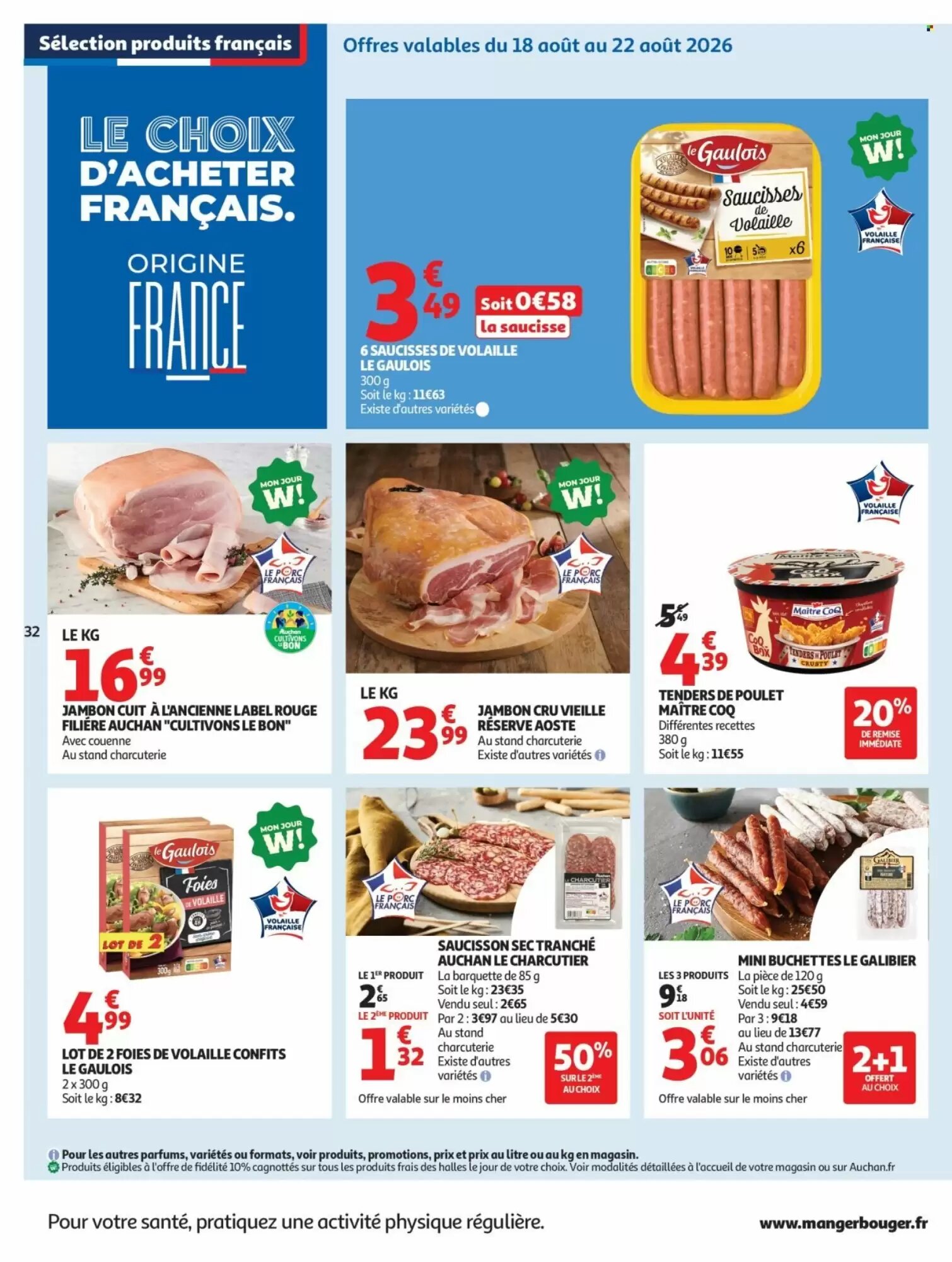 Prospectus promotionnel Auchan valable à partir du 18/08/2026 - Page 32.