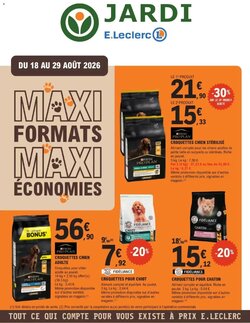 Prospectus promotionnel E.Leclerc Jardi valable à partir du 18/08/2026