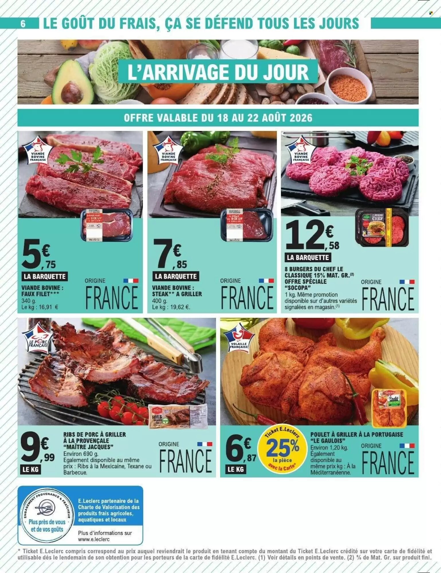 Prospectus promotionnel E.Leclerc Express valable à partir du 18/08/2026 - Page 6.