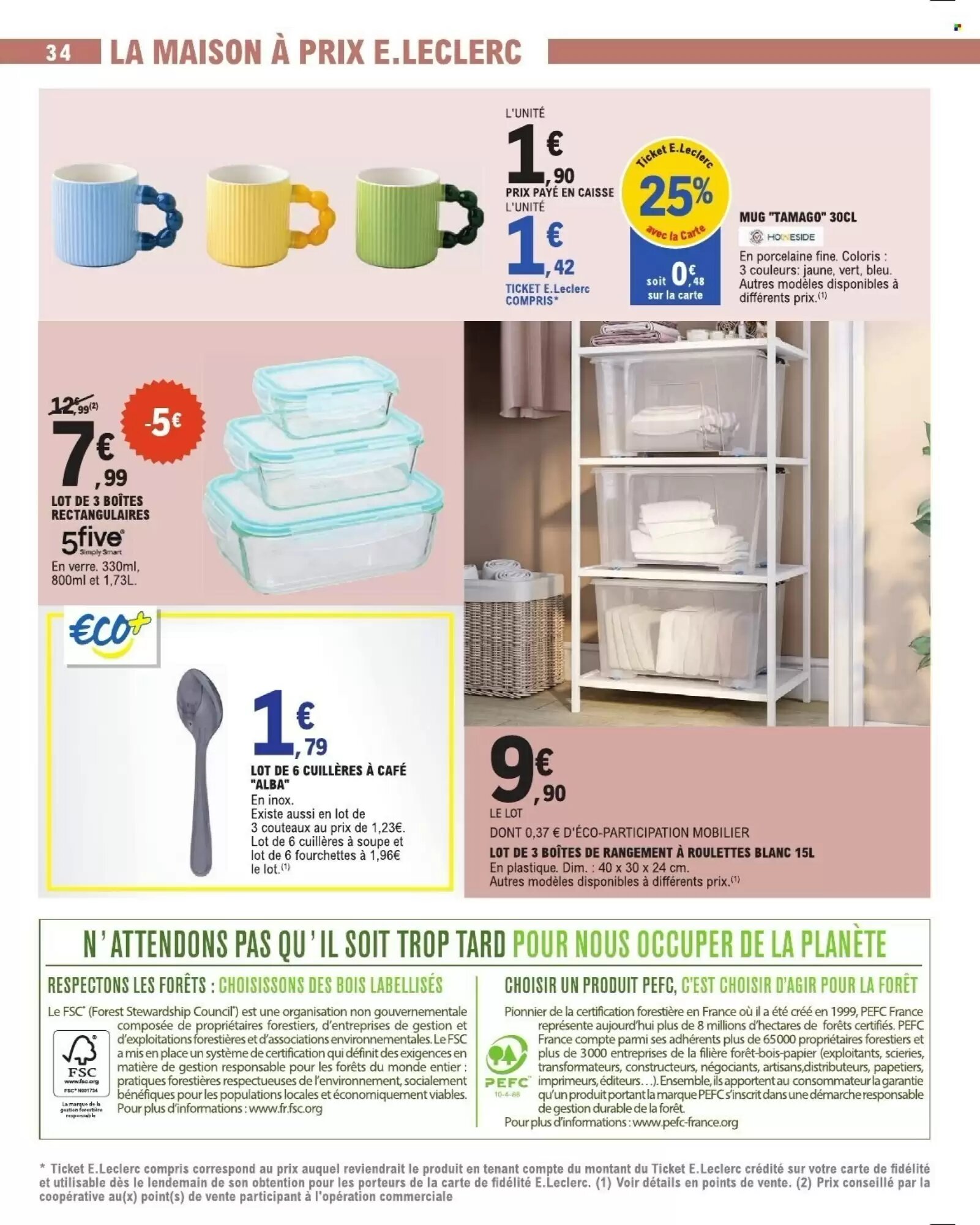 Prospectus promotionnel E.Leclerc valable à partir du 18/08/2026 - Page 34.