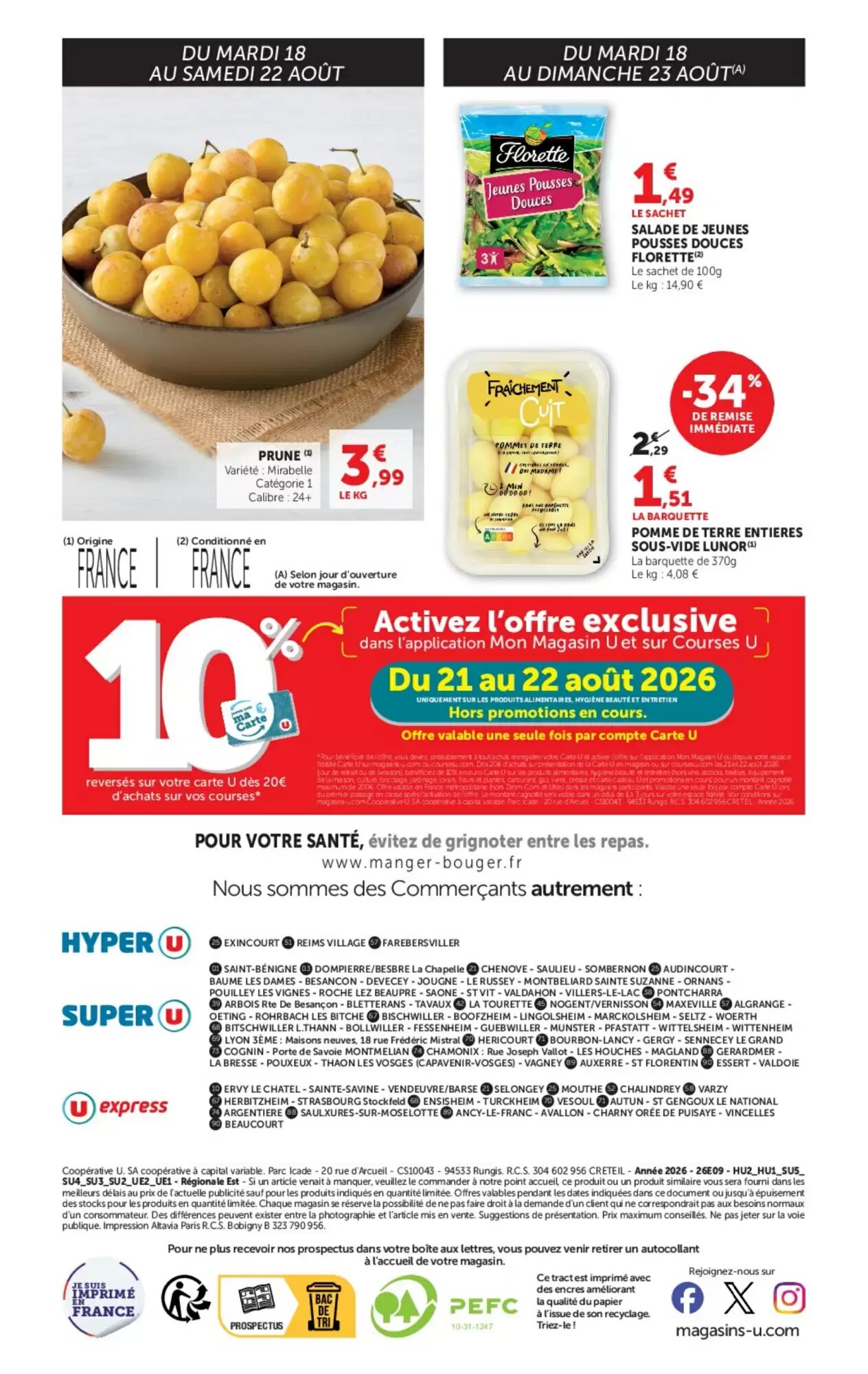 Prospectus promotionnel Super U valable à partir du 18/08/2026 - Page 8.