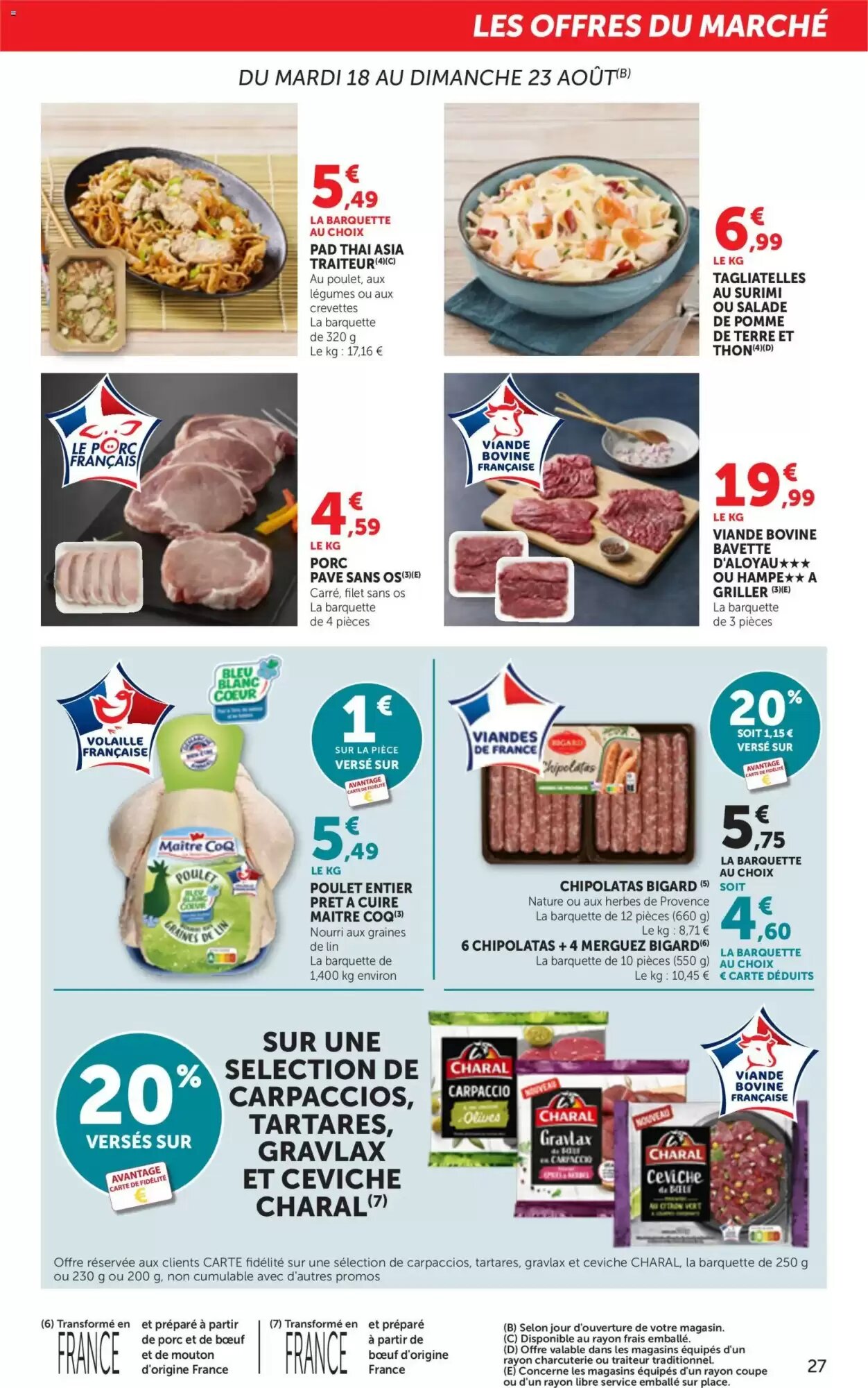Prospectus promotionnel Bi1 valable à partir du 18/08/2026 - Page 27.