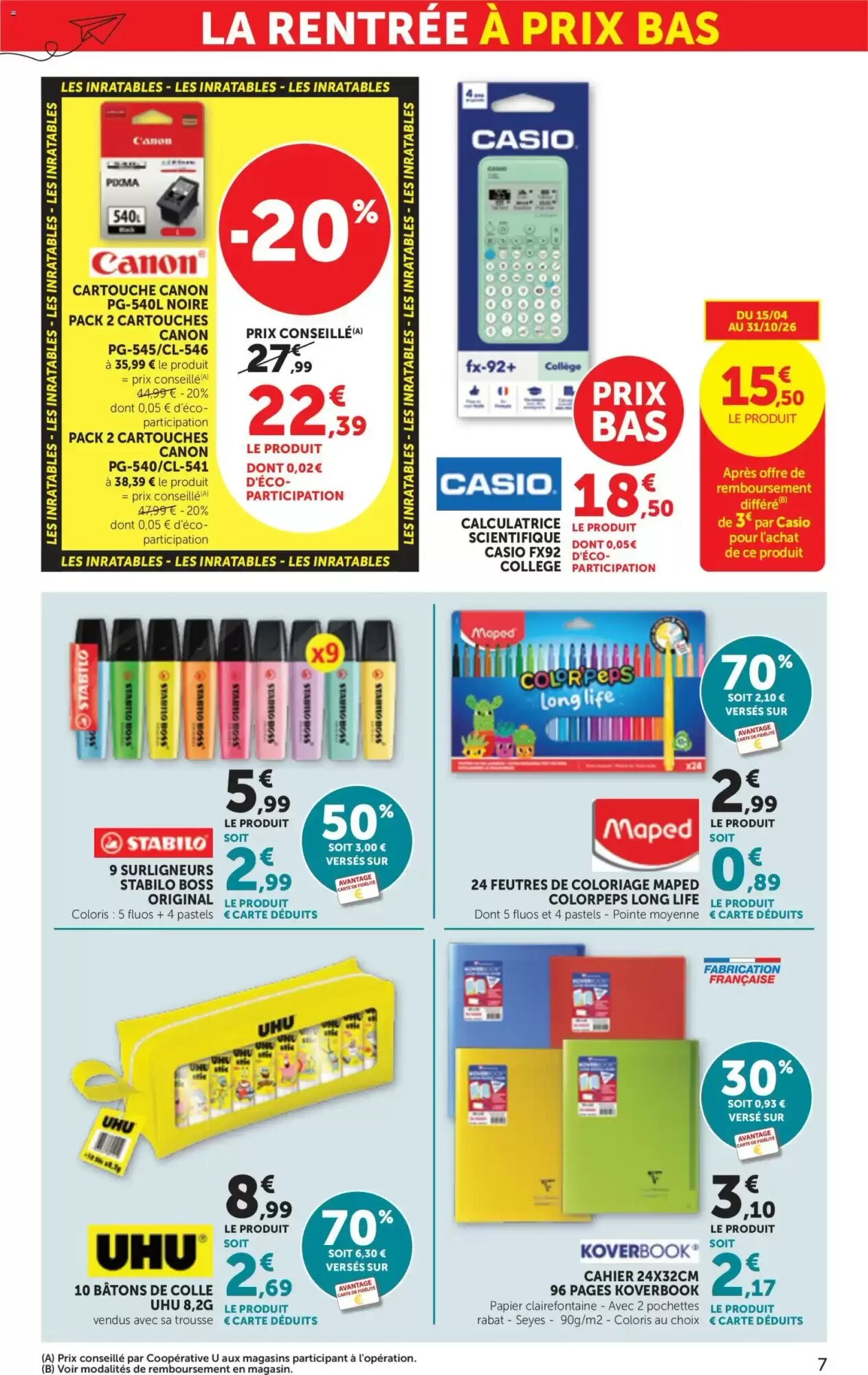 Prospectus promotionnel Bi1 valable à partir du 18/08/2026 - Page 7.