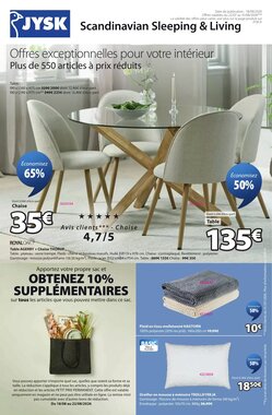 Prospectus promotionnel JYSK valable à partir du 18/08/2026