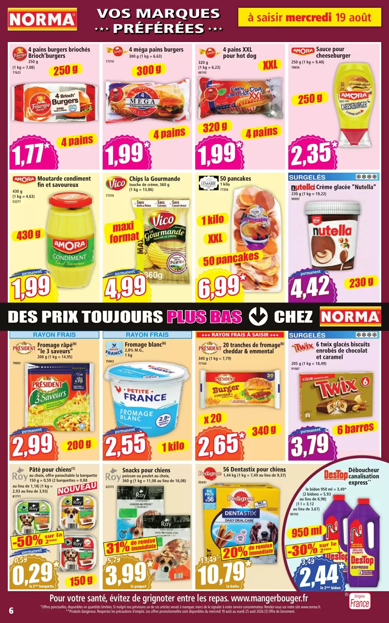 Prospectus promotionnel Norma valable à partir du 19/08/2026 - Page 6.