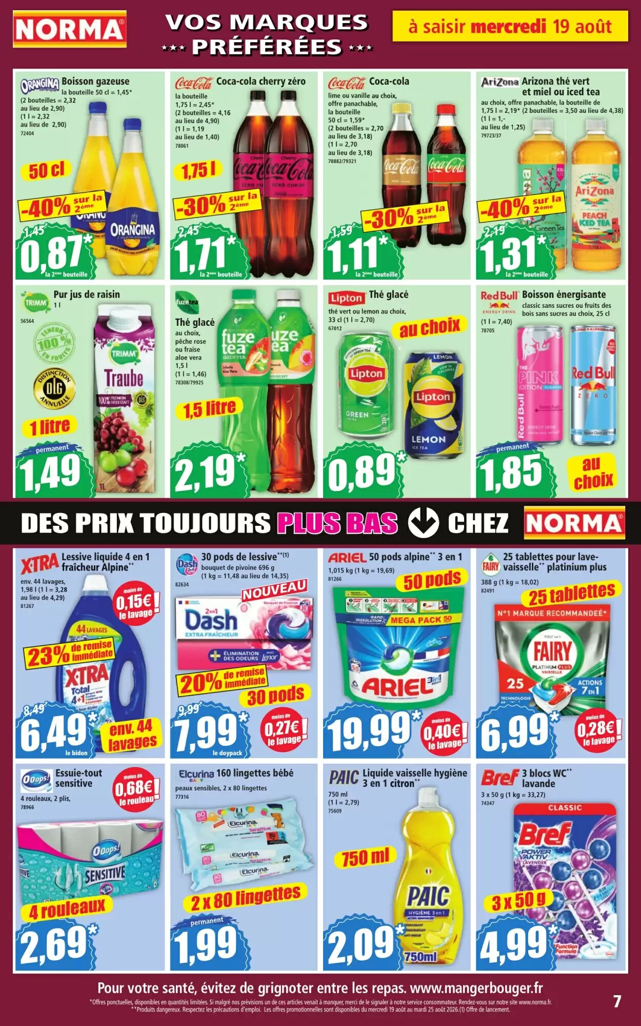 Prospectus promotionnel Norma valable à partir du 19/08/2026 - Page 7.