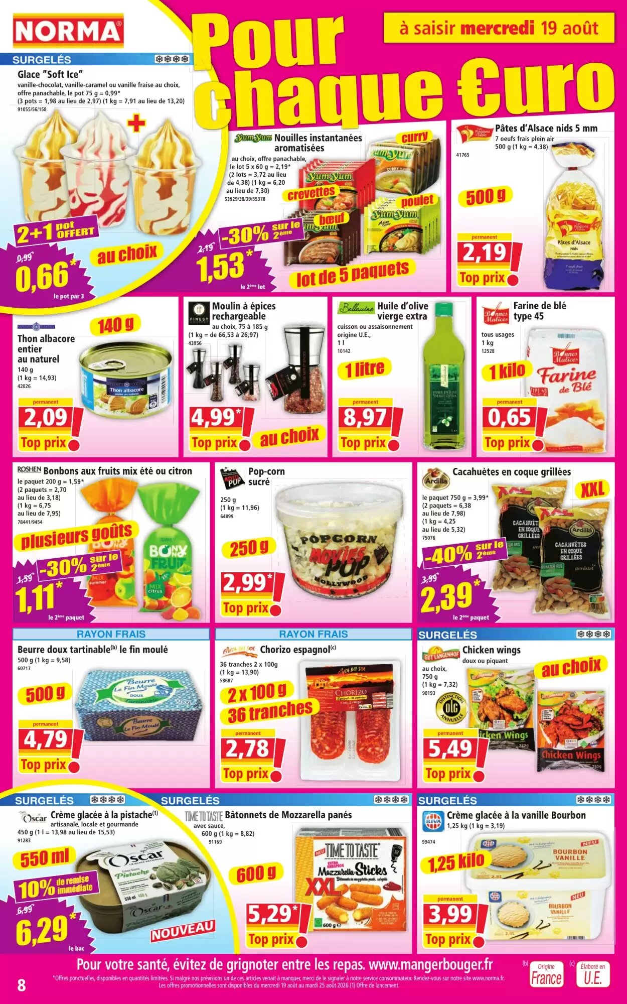 Prospectus promotionnel Norma valable à partir du 19/08/2026 - Page 8.