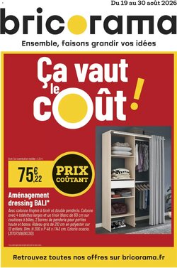 Prospectus promotionnel Bricorama valable à partir du 19/08/2026
