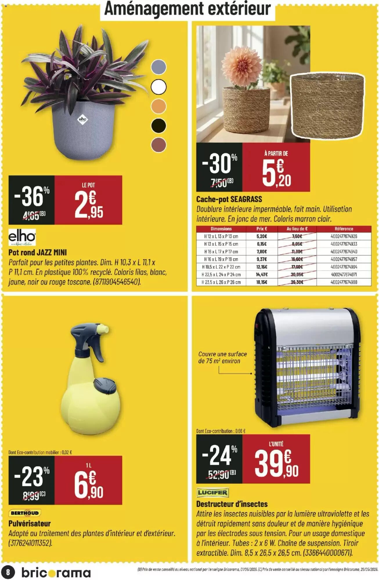 Prospectus promotionnel Bricorama valable à partir du 19/08/2026 - Page 8.