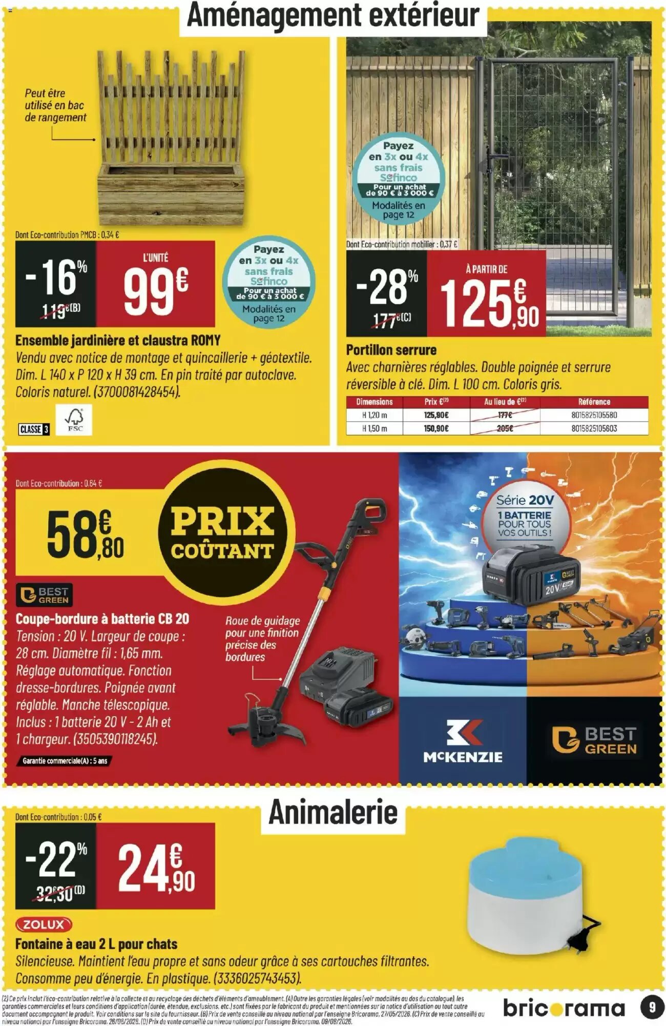 Prospectus promotionnel Bricorama valable à partir du 19/08/2026 - Page 9.