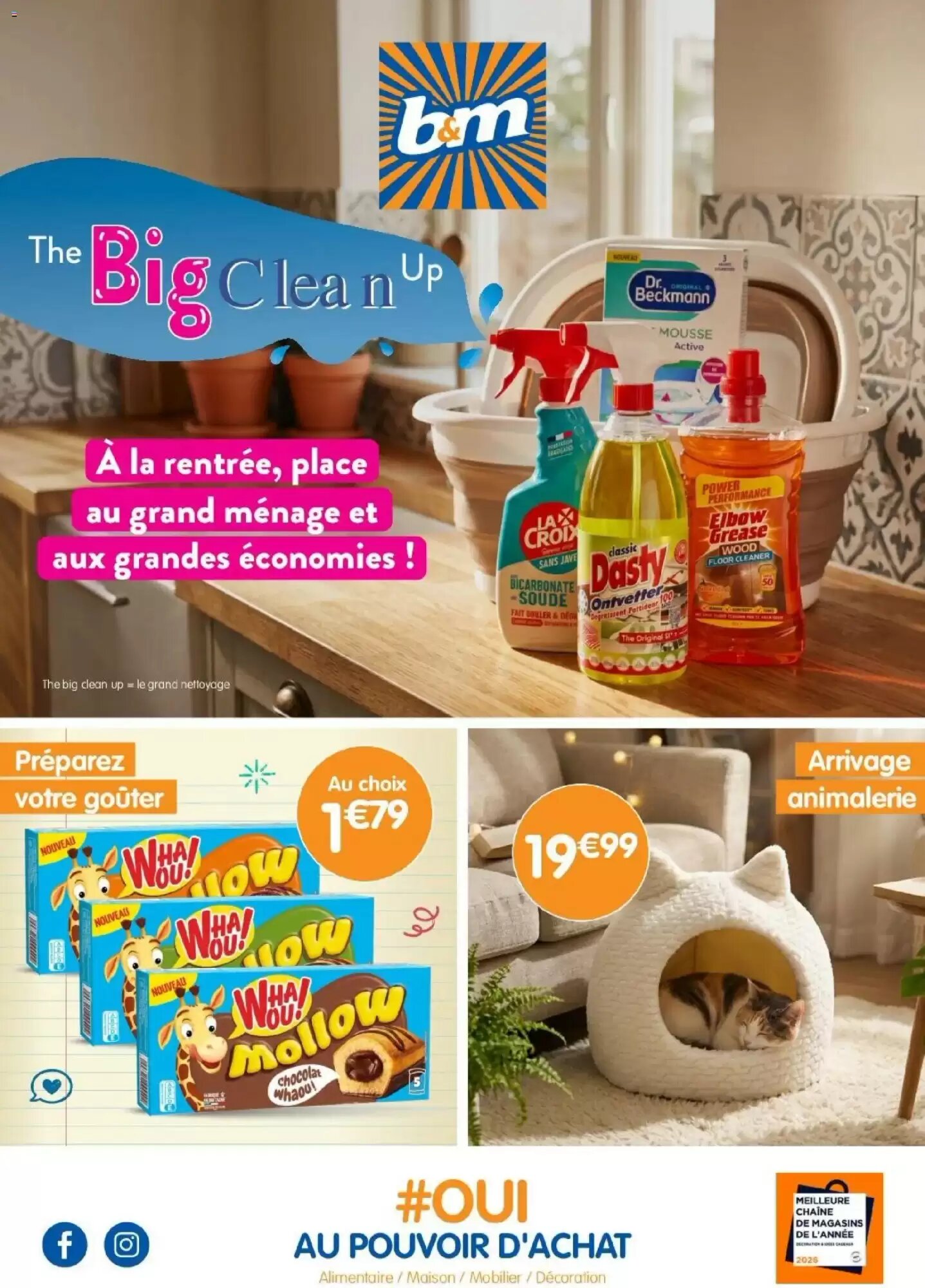 Prospectus promotionnel b&m valable à partir du 19/08/2026 - Page 1.