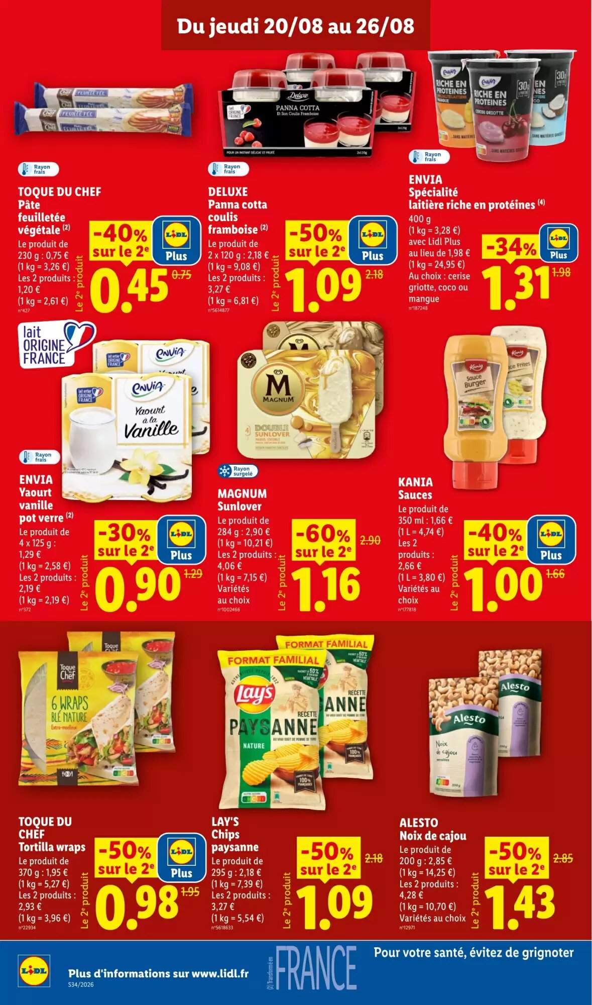 Prospectus promotionnel Lidl valable à partir du 20/08/2026 - Page 14.