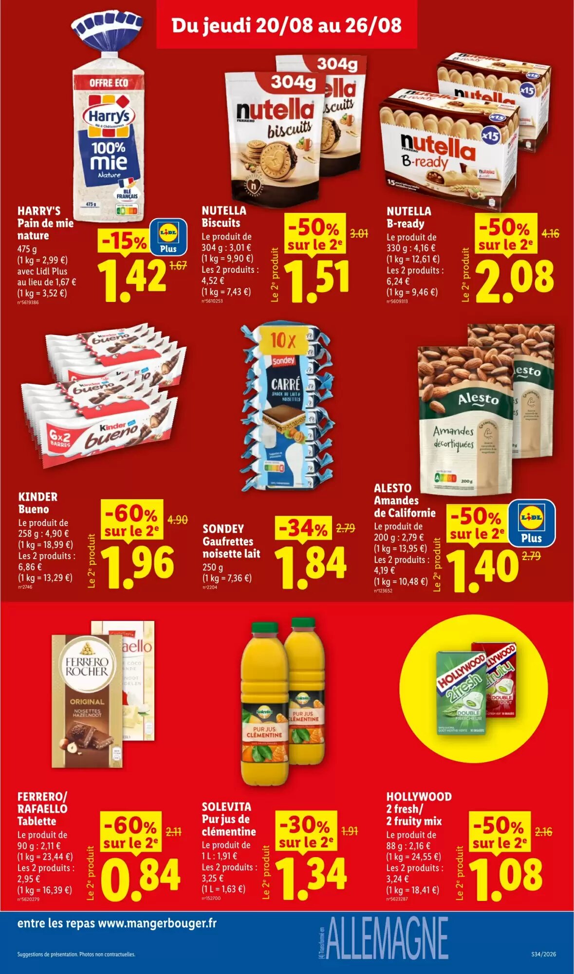 Prospectus promotionnel Lidl valable à partir du 20/08/2026 - Page 15.