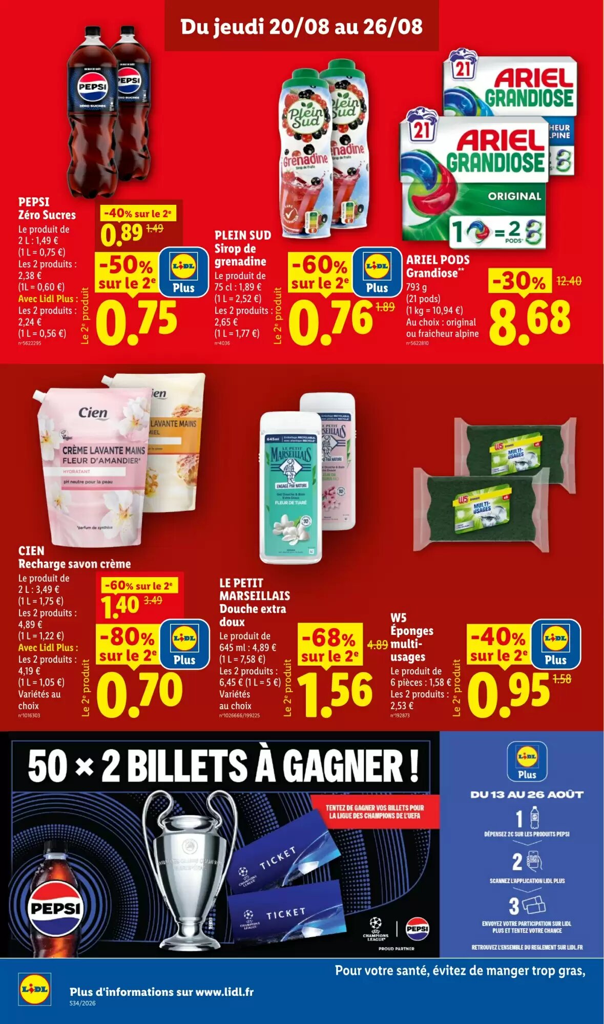 Prospectus promotionnel Lidl valable à partir du 20/08/2026 - Page 16.